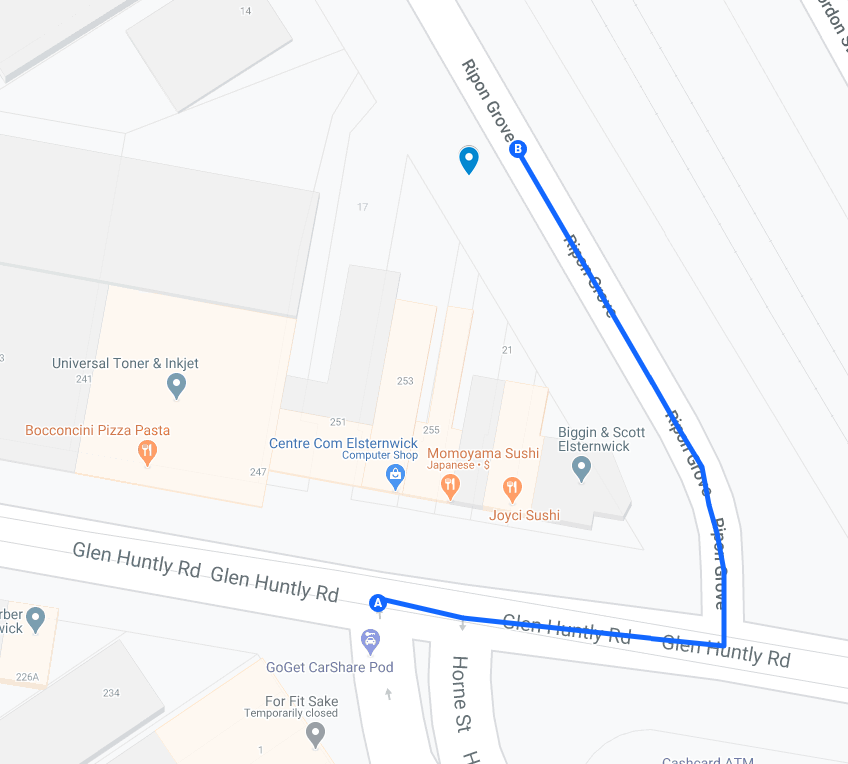 Map to Pickup and Dropoff Location for Zero-Contact.